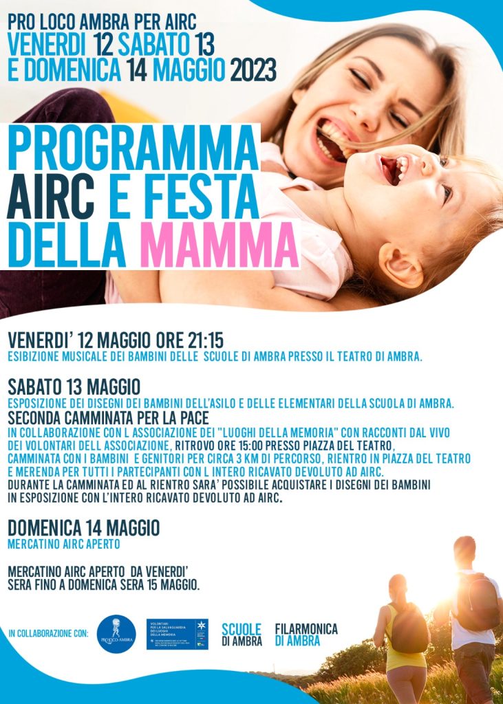 locandina airc e festa della mamma